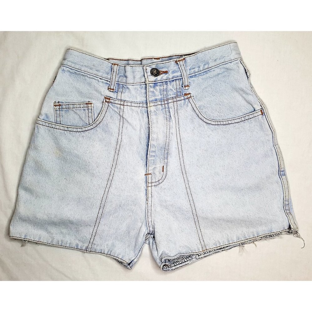 Manisha Light Denim Jean Shorts vintage size 7 90s Vtg Y2k